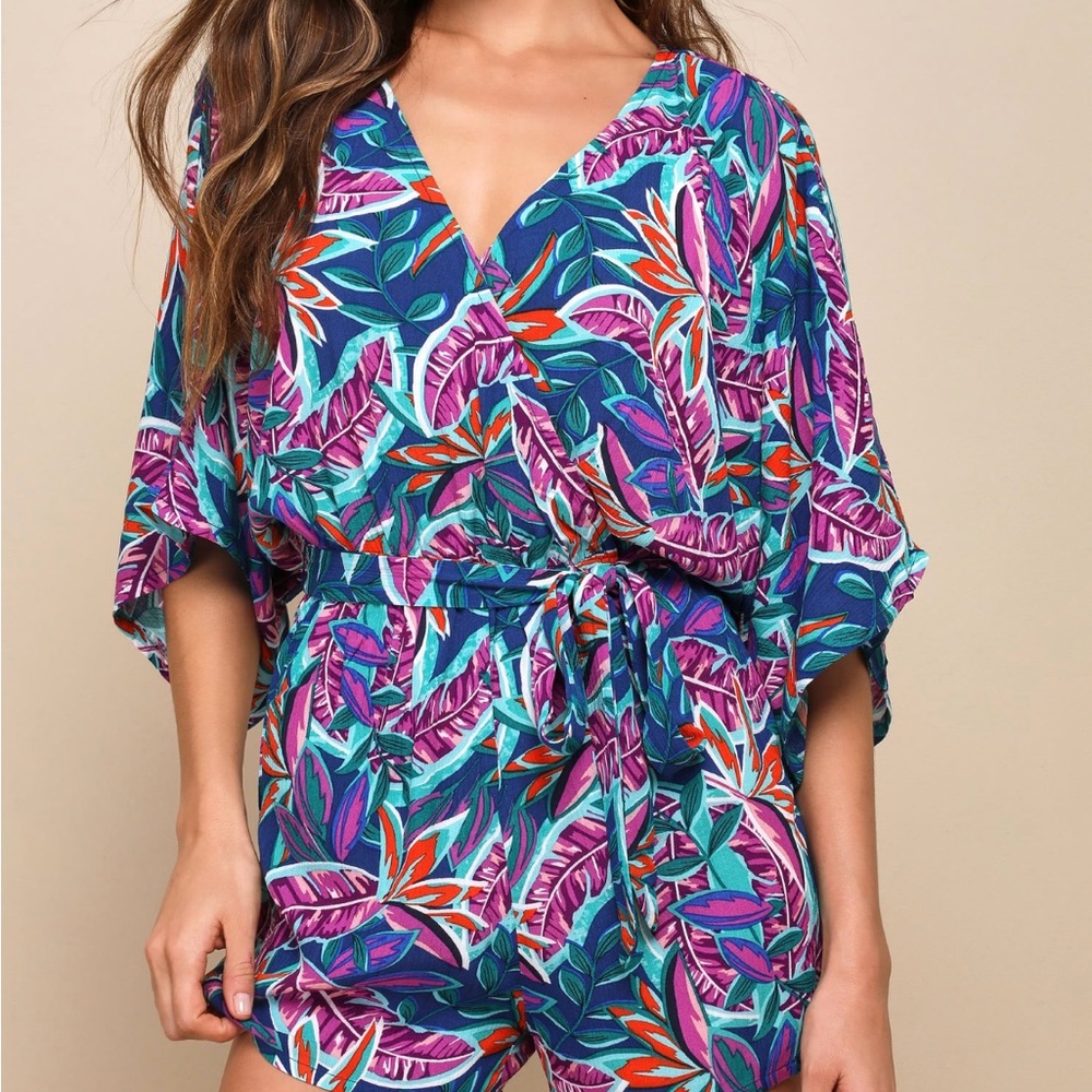 Hypnotized Purple Print Romper
